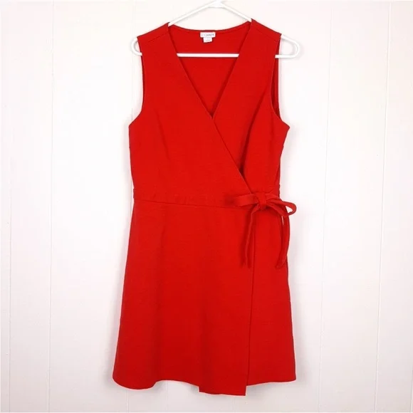 j crew red wrap dress Printed Wrap Dress For Women